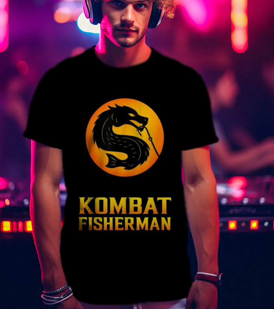 Kombat Fisherman Salmon Fishing Combat Gaming T-Shirt