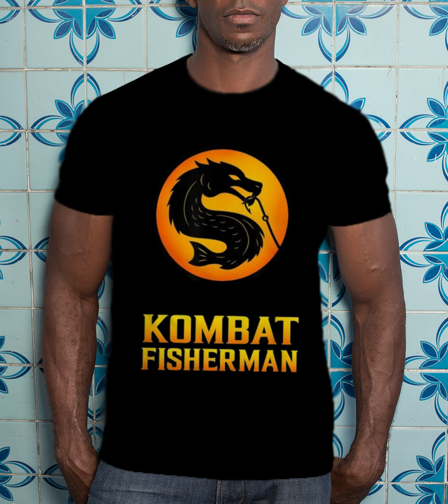 Kombat Fisherman Salmon Fishing Combat Gaming T-Shirt