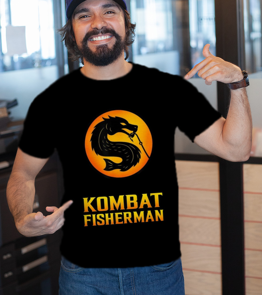 Kombat Fisherman Salmon Fishing Combat Gaming T-Shirt