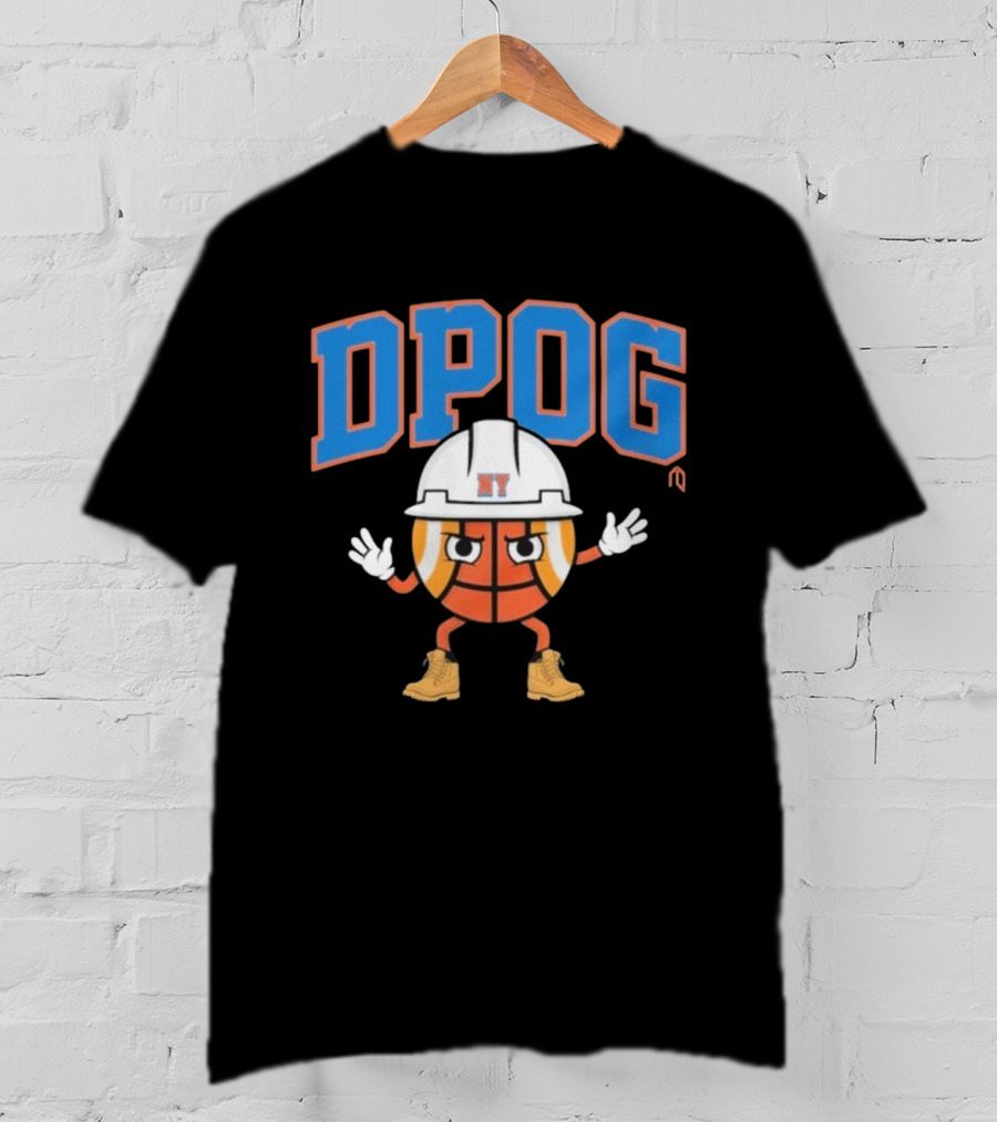 DPOG New York Hard Hat Basketball Character T-Shirt