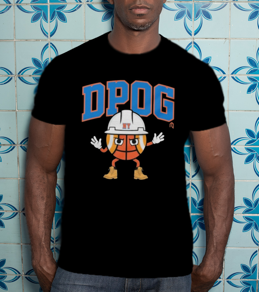 DPOG New York Hard Hat Basketball Character T-Shirt