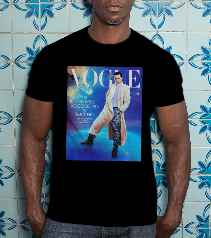 US Vogue Timothée Chalamet December Issue The Universe According To Timothée T-Shirt