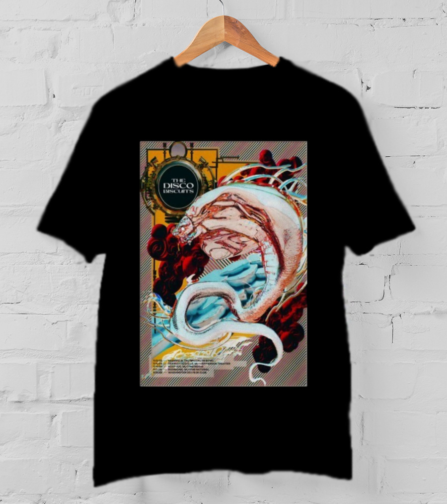 The Disco Biscuits Nov 8 2025 Washington DC Concert Event Snake Art T-Shirt