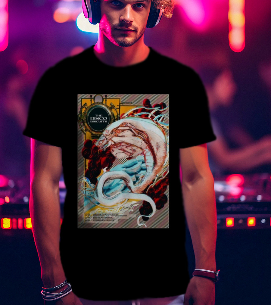 The Disco Biscuits Nov 8 2025 Washington DC Concert Event Snake Art T-Shirt