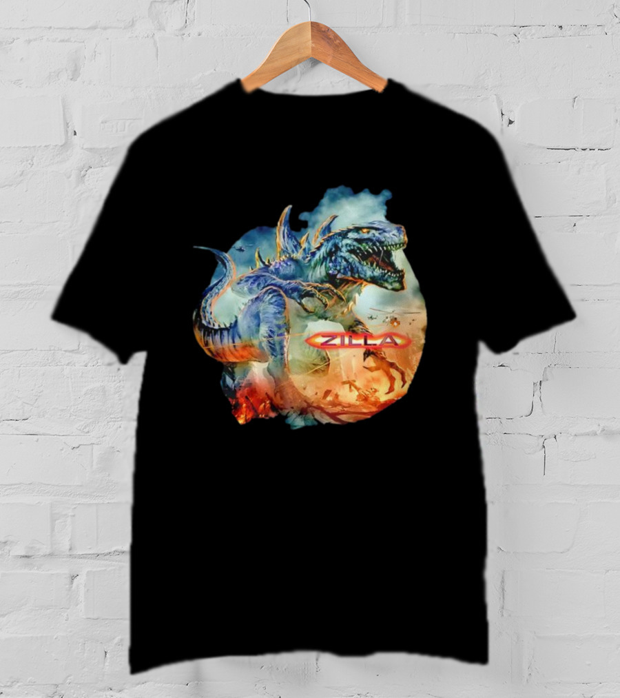 Zilla Monster Mania Epic Battle Chaos Scene T-Shirt