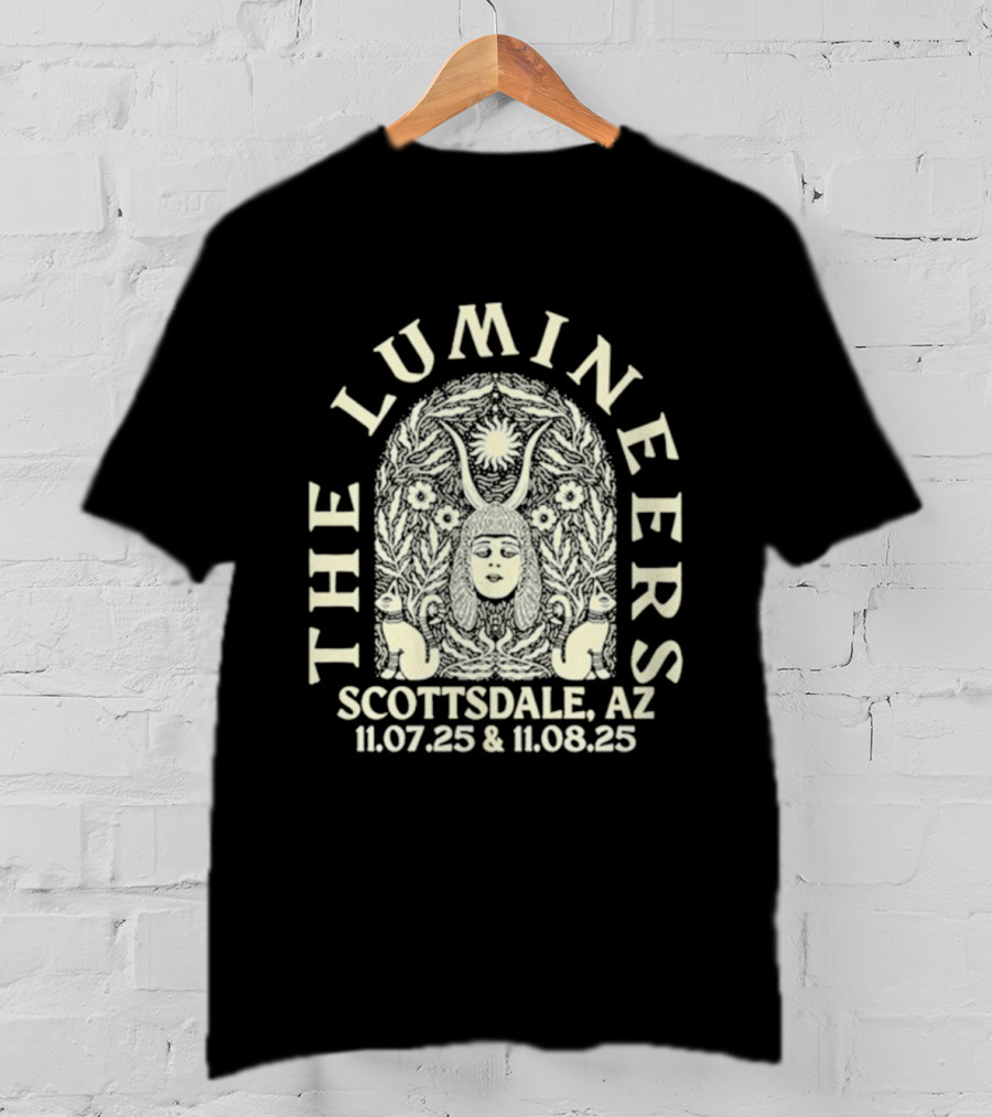 The Lumineers Scottsdale AZ November 7 And 8 2025 Dreamy Draw Festival T-Shirt