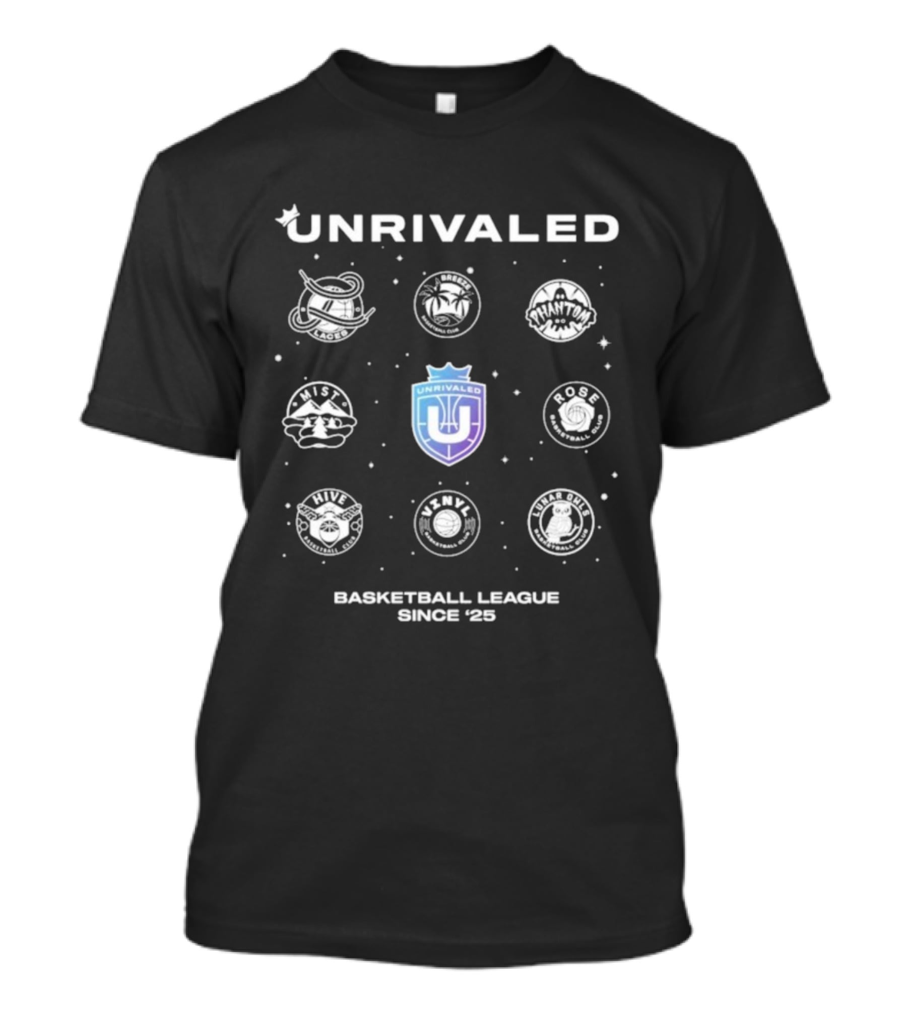 UNRIVALED Basketball League Since '25 Emblem Icons Collection T-Shirt