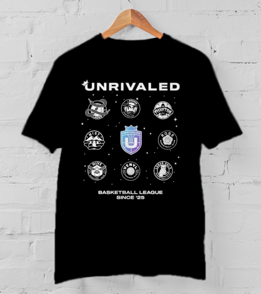 UNRIVALED Basketball League Since '25 Emblem Icons Collection T-Shirt