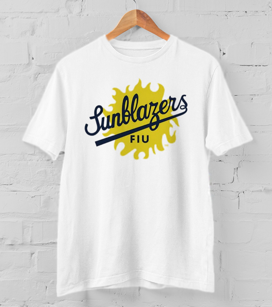 FIU Sunblazers NCAA Football Team Logo Retro Style T-Shirt
