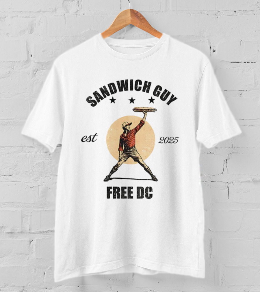 Sandwich Guy Free DC Resistance Est 2025 T-Shirt