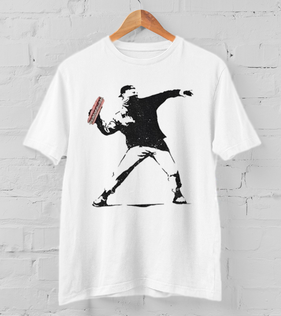 Sandwich Slinger FTW Iconic Sandwich Revolution Guy Throwing Sandwich T-Shirt
