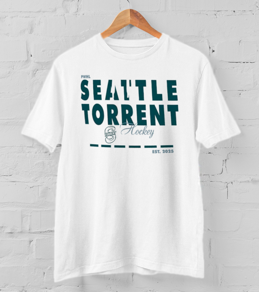 PWHL Seattle Torrent Hockey Team Est. 2025 Classic Sports Style T-Shirt