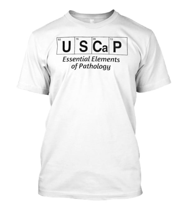 USCAP Elements Periodic Table Style Pathology Education T-Shirt