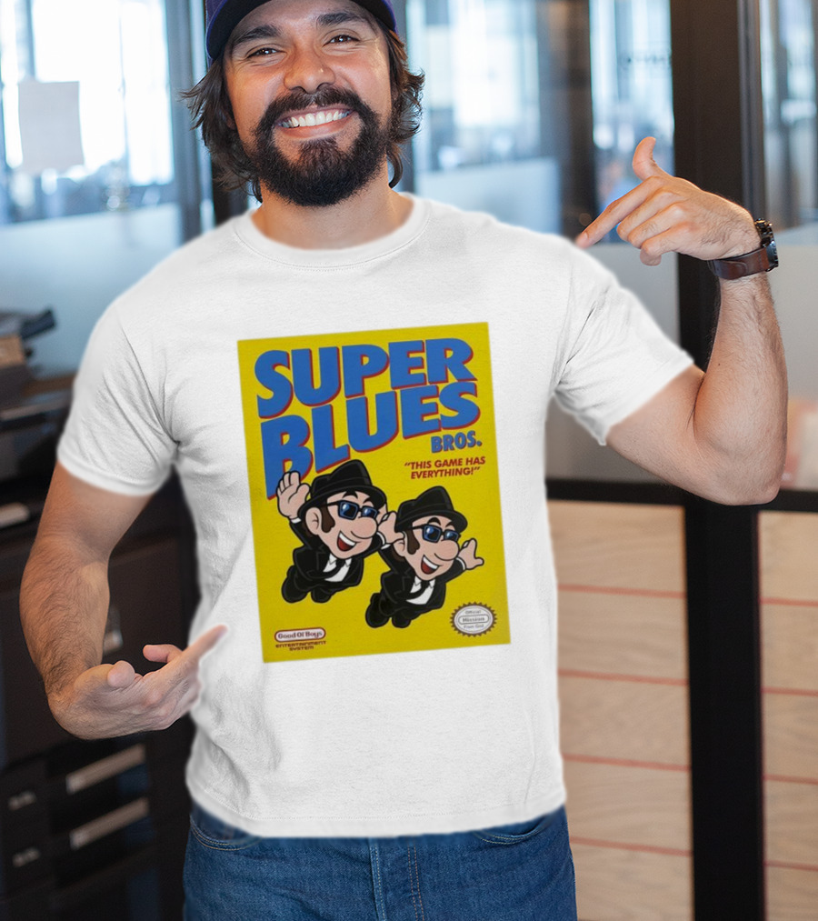 Super Blues Bros This Game Has Everything Good Ol Boys Entertainment System T-Shirt
