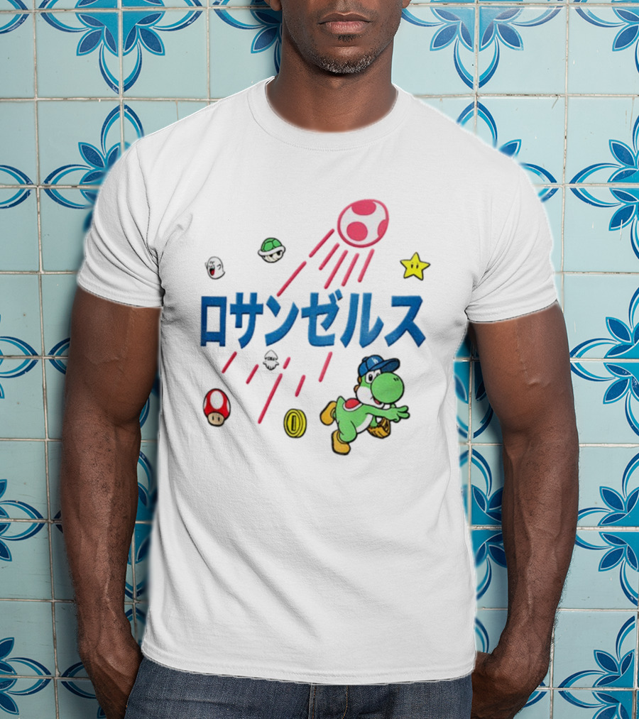 Yoshinobu Yamamoto Los Angeles Dodgers Yoshi Mario World Series MVP 2025 T-Shirt