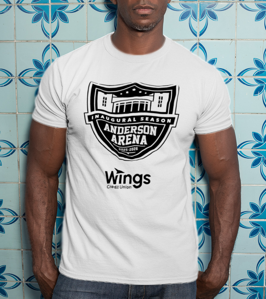 Wings Credit Union Anderson Arena Inaugural Season 2025 2026 T-Shirt