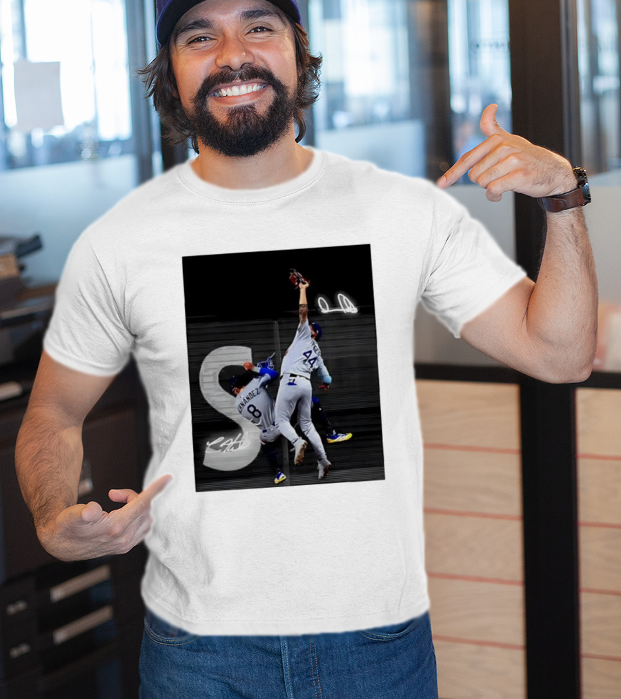 World Series Game 7 Hernández 8 Pages 44 Signatures T-Shirt