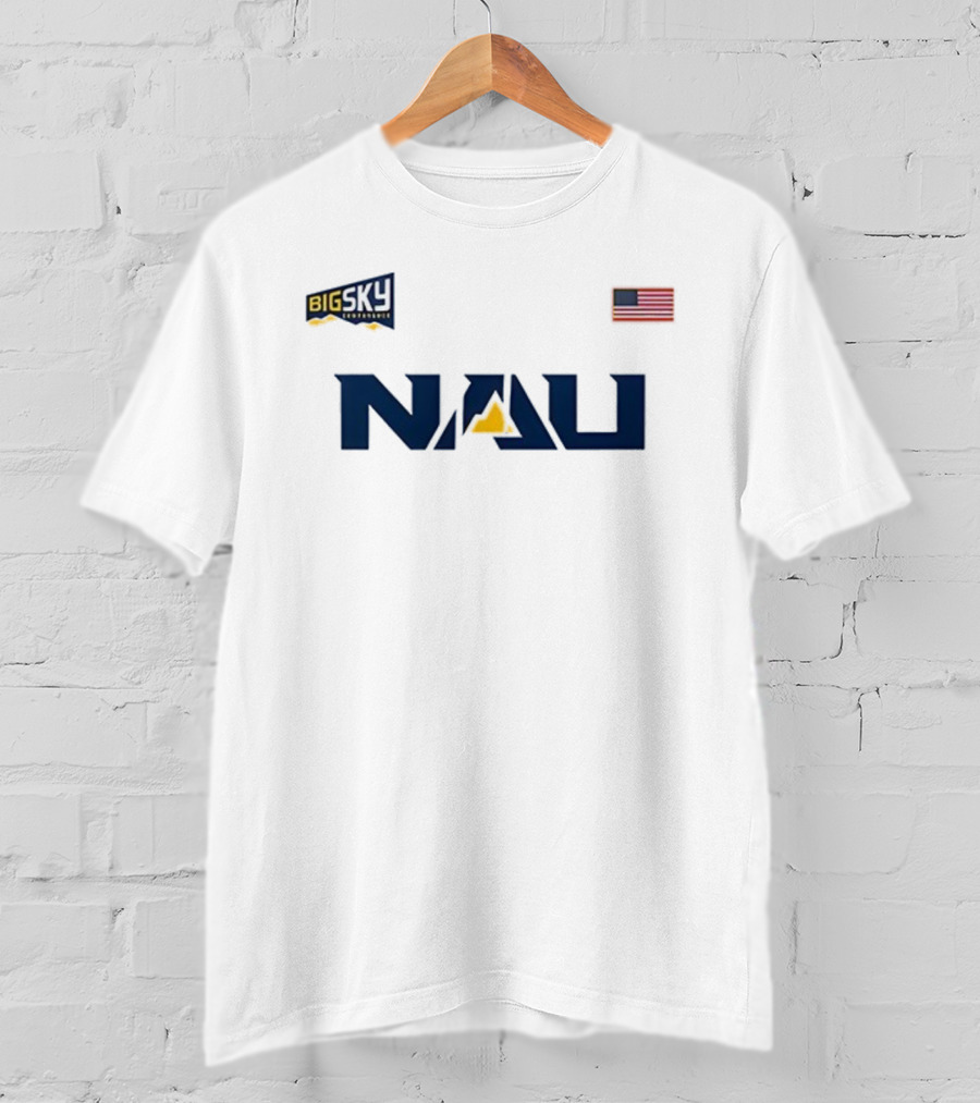 2025 Homecoming NAU Football Big Sky Conference American Flag T-Shirt