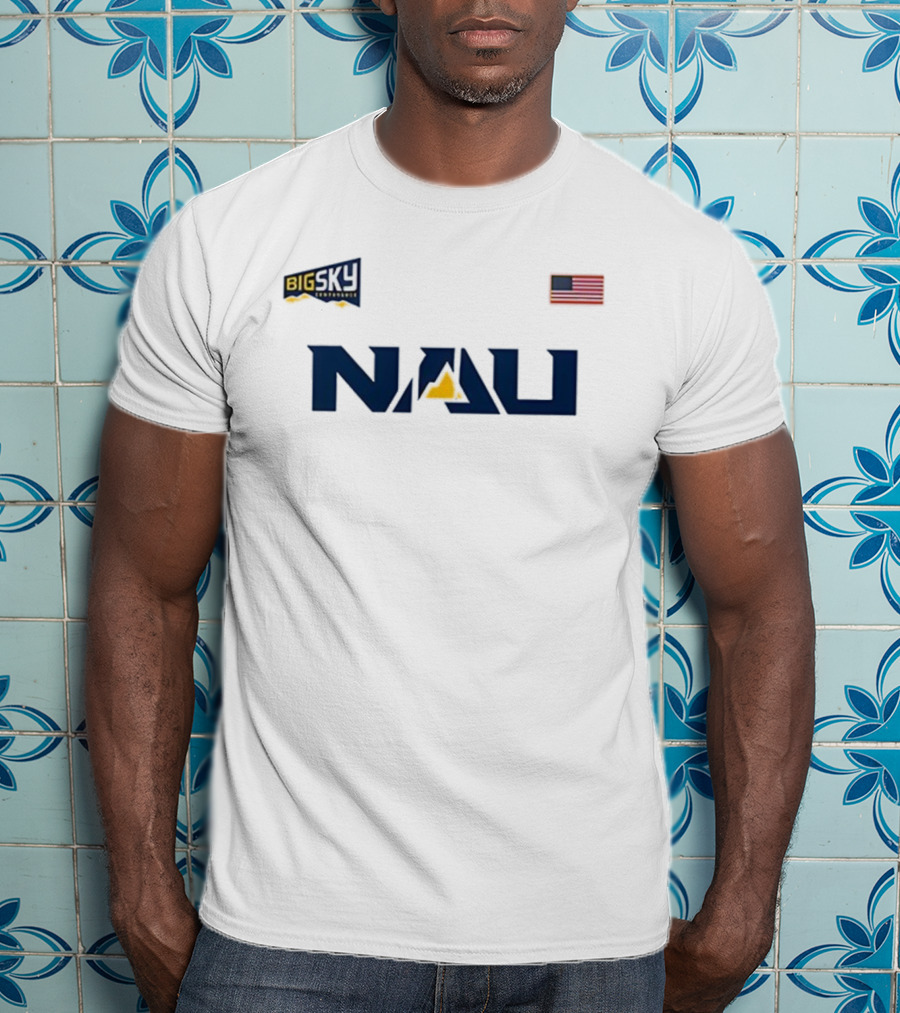 2025 Homecoming NAU Football Big Sky Conference American Flag T-Shirt