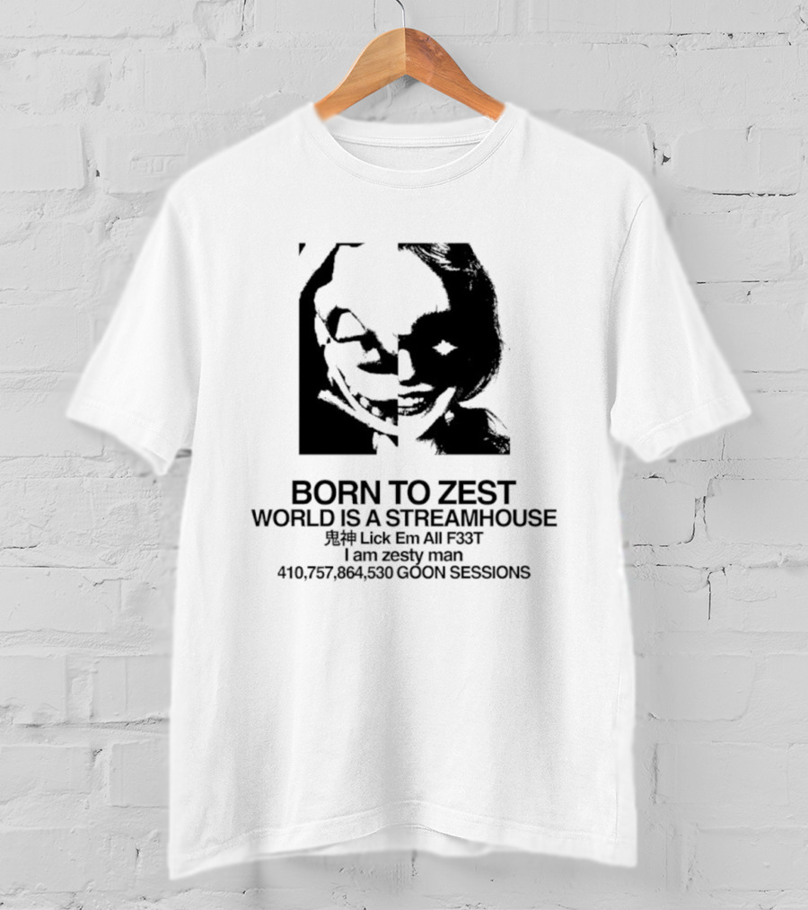 Born To Zest World Is A Streamhouse Bicycle Infinity Zesty Symphony Electric Cooperation T-Shirt