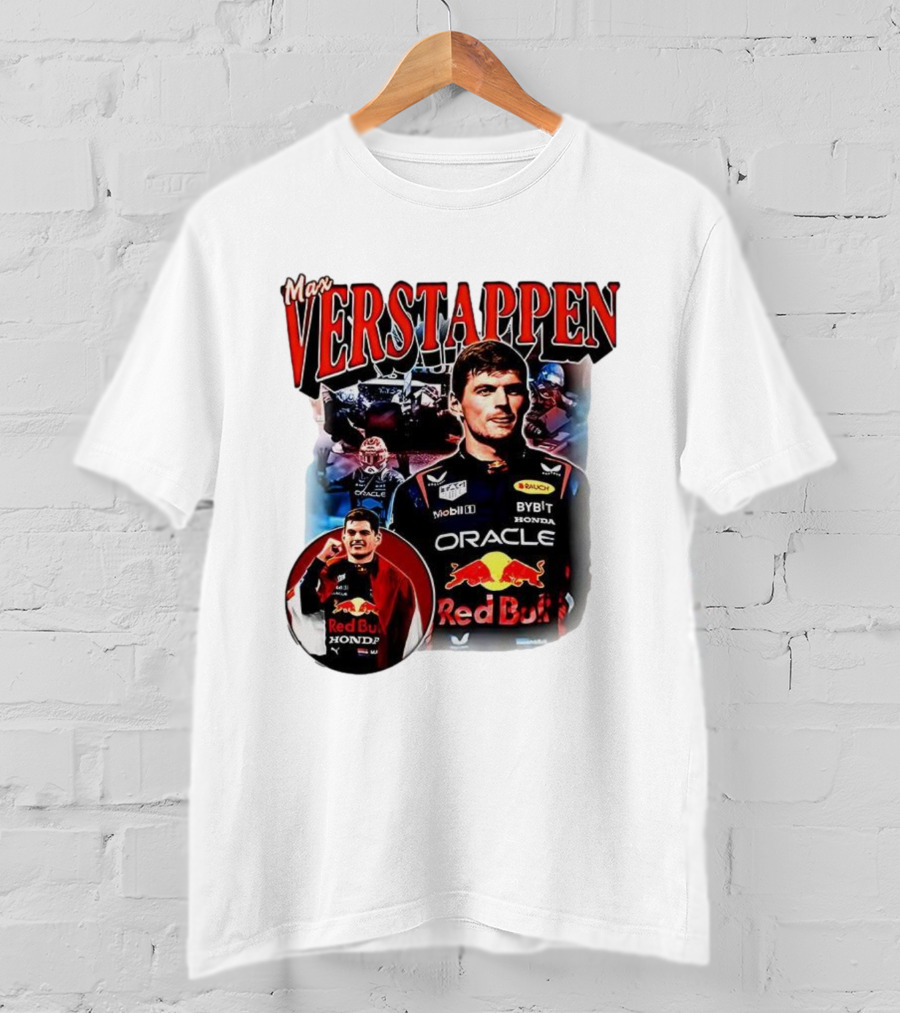 Max Verstappen Red Bull Racing Oracle Honda Mobil1 Bybit T-Shirt