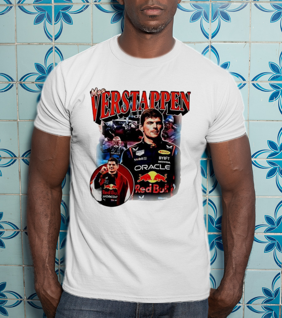 Max Verstappen Red Bull Racing Oracle Honda Mobil1 Bybit T-Shirt