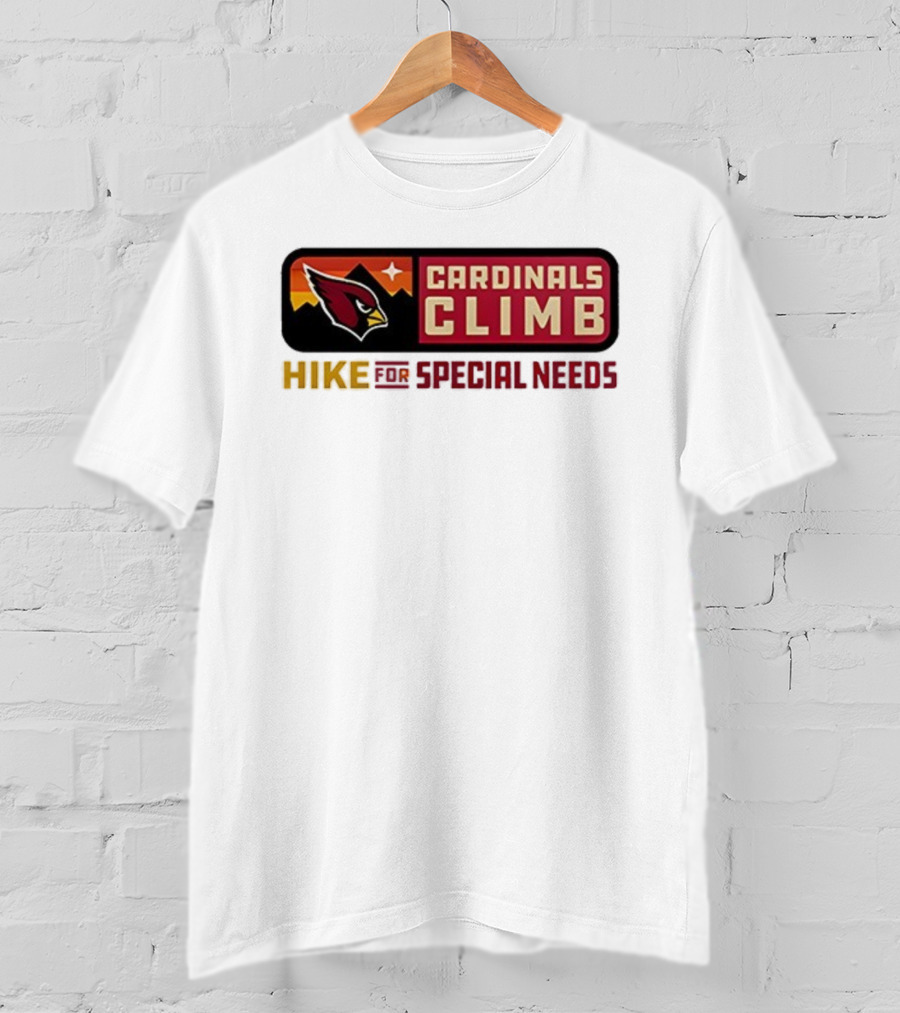 Cardinals Climb Hike For Special Needs 2025 Adventure T-Shirt