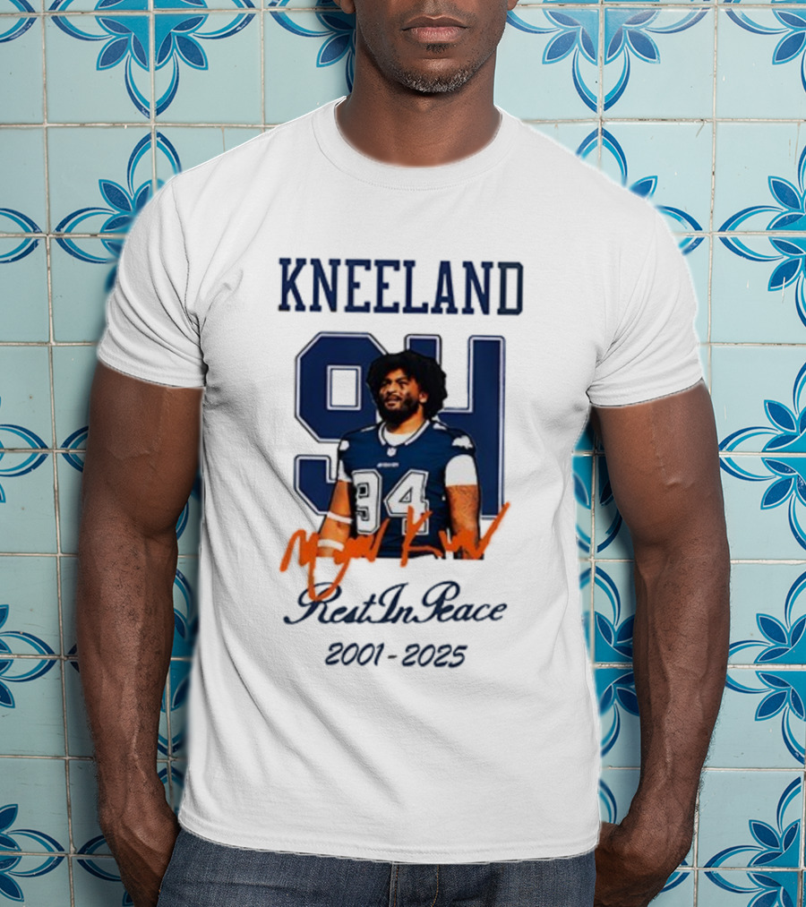 Dallas Cowboys Kneeland 94 Rest In Peace 2001-2025 T-Shirt