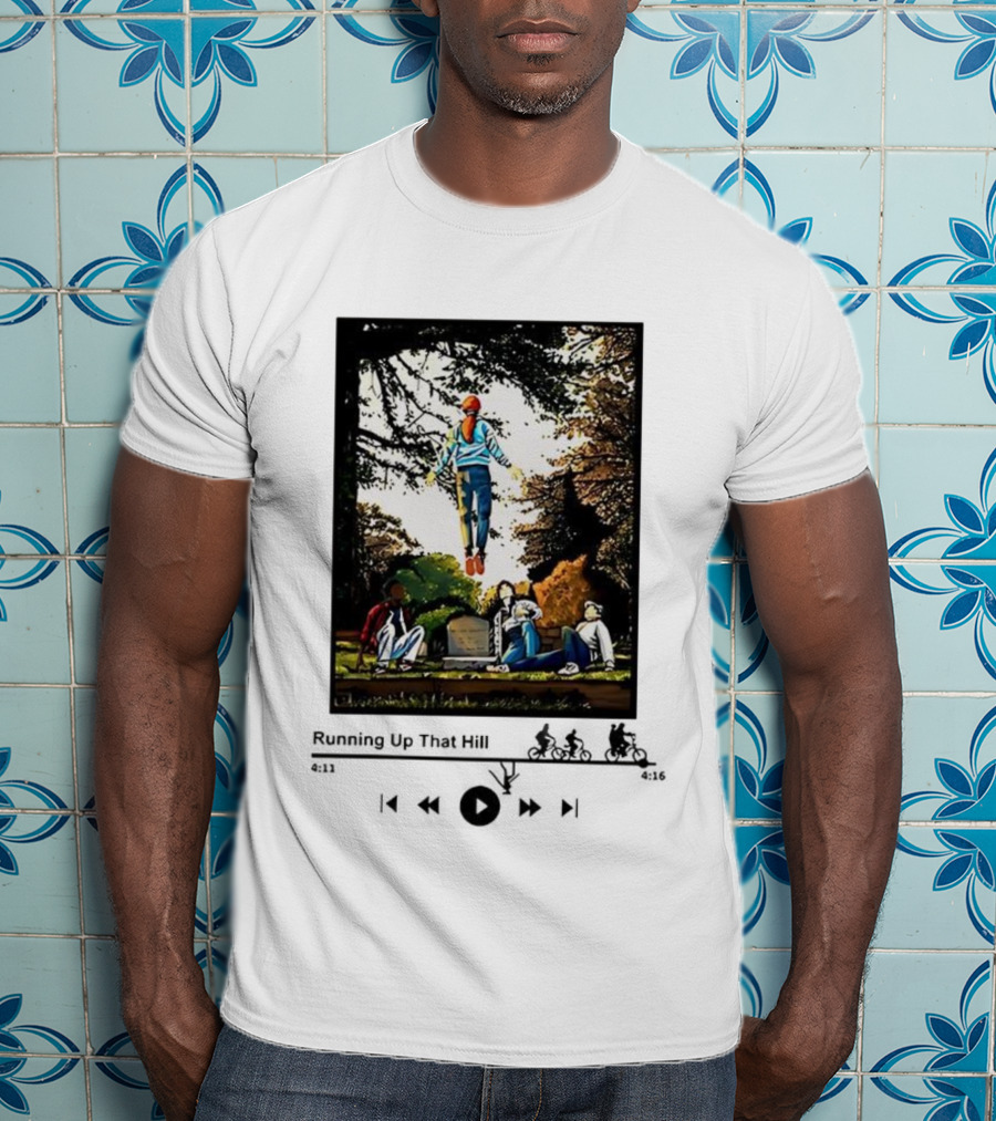 Max Mayfield Stranger Things Running Up That Hill Music Player Interface Scene T-Shirt
