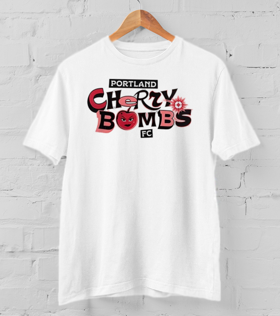Portland Cherry Bombs FC Pink 2025 Soccer Team Merchandise T-Shirt