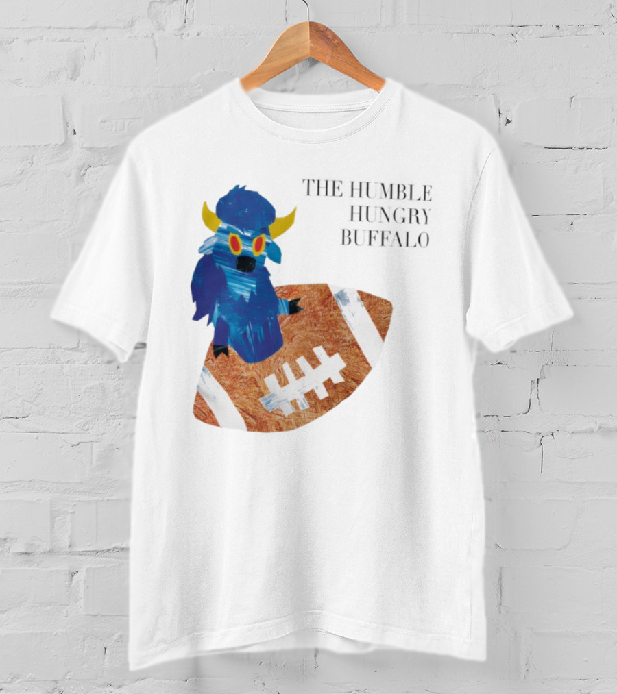 The Humble Hungry Buffalo Riding A Football T-Shirt