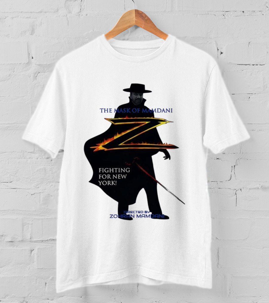 The Mask Of Mamdani Fighting For New York Directed By Zohran Mamdani T-Shirt