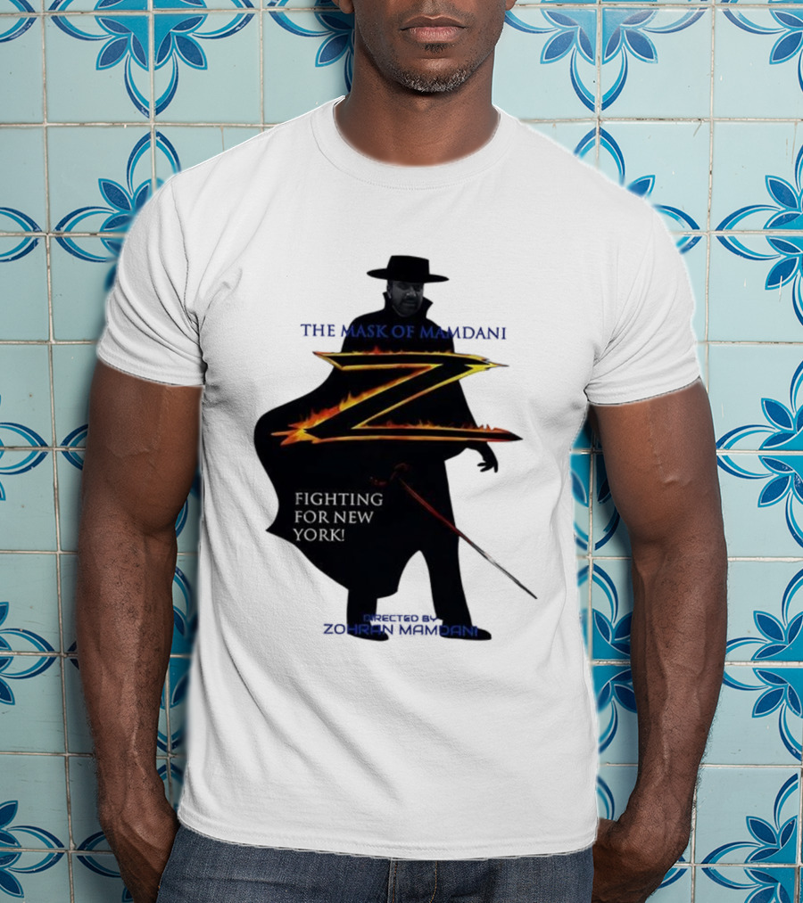 The Mask Of Mamdani Fighting For New York Directed By Zohran Mamdani T-Shirt