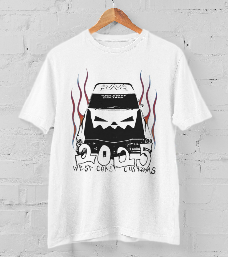 West Coast Customs 2025 Flame Car Art T-Shirt