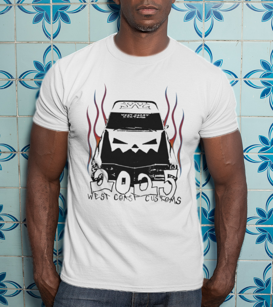 West Coast Customs 2025 Flame Car Art T-Shirt