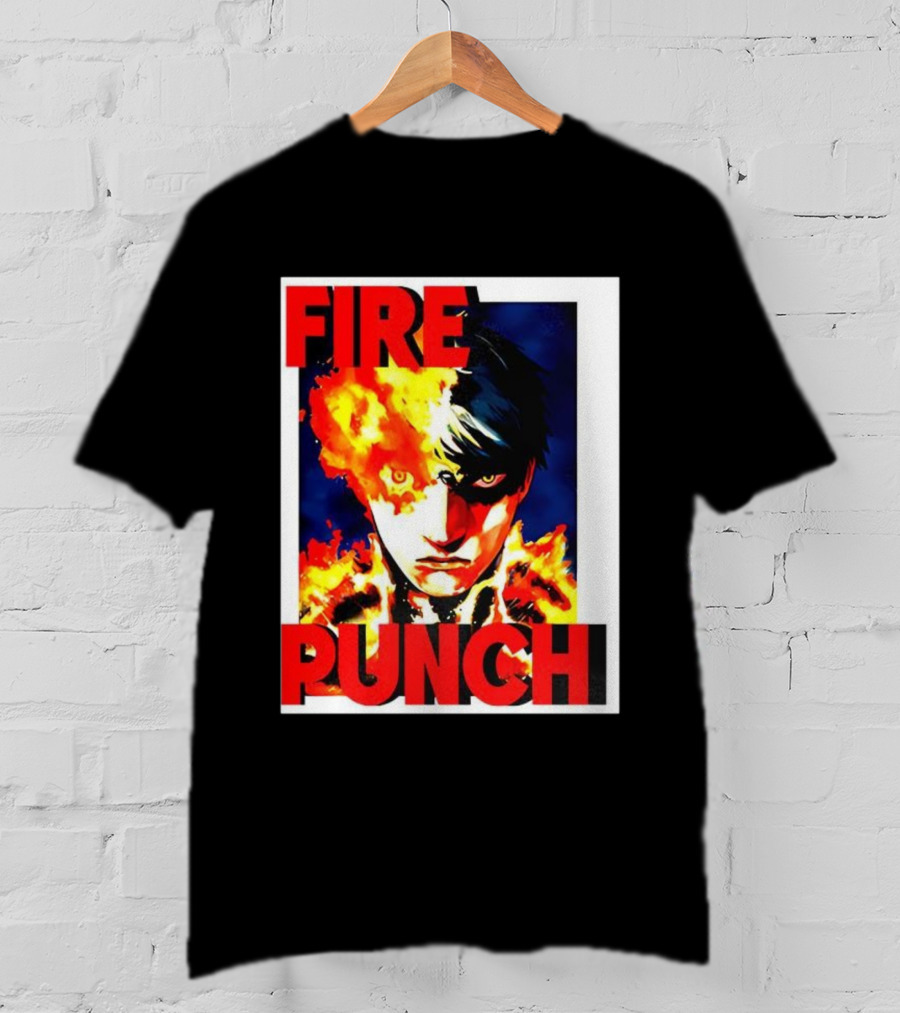 FIRE PUNCH Agni Burning Half Face Manga T-Shirt