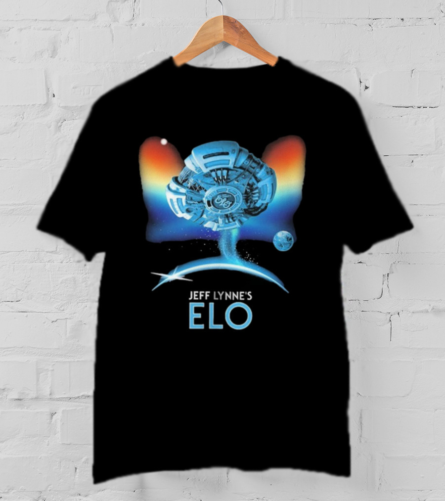 Jeff Lynne’s ELO Spaceship With Rainbow Astral Light T-Shirt