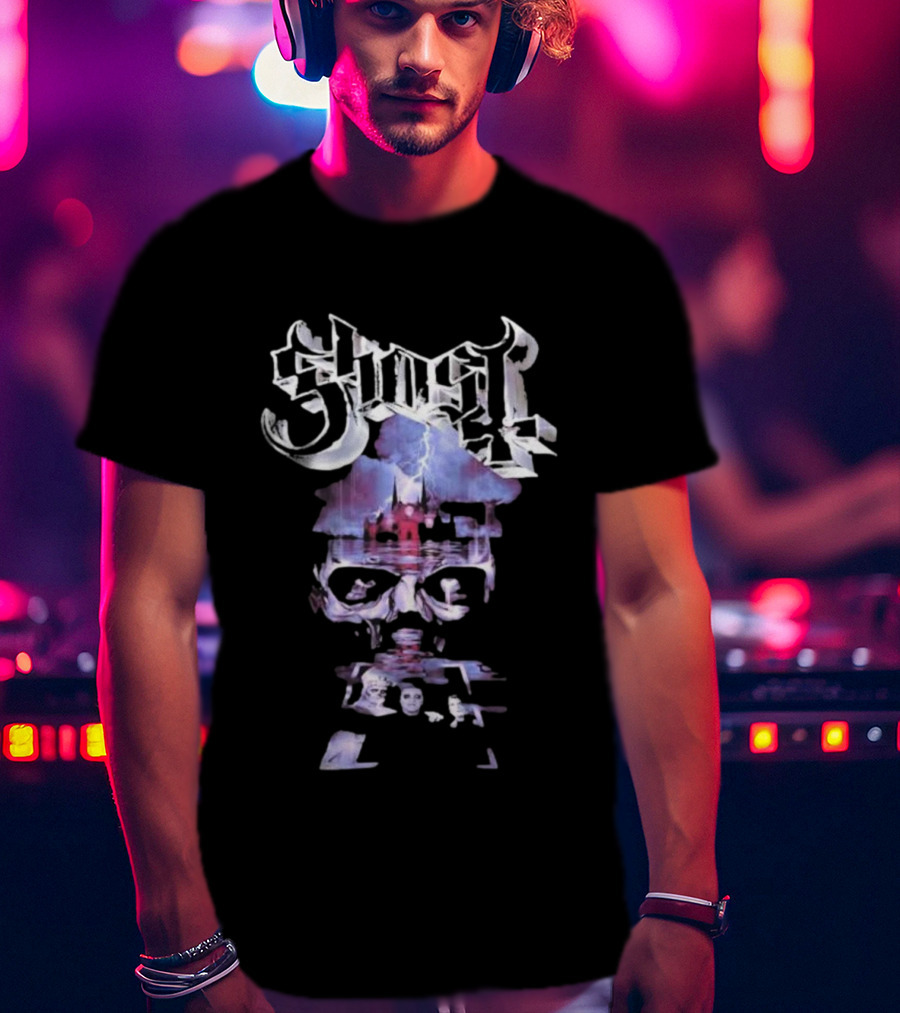 Ghost Papa V Perpetua Skeletal Tour 2025 Artwork T-Shirt