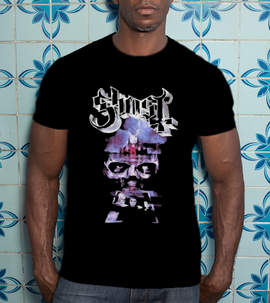 Ghost Papa V Perpetua Skeletal Tour 2025 Artwork T-Shirt