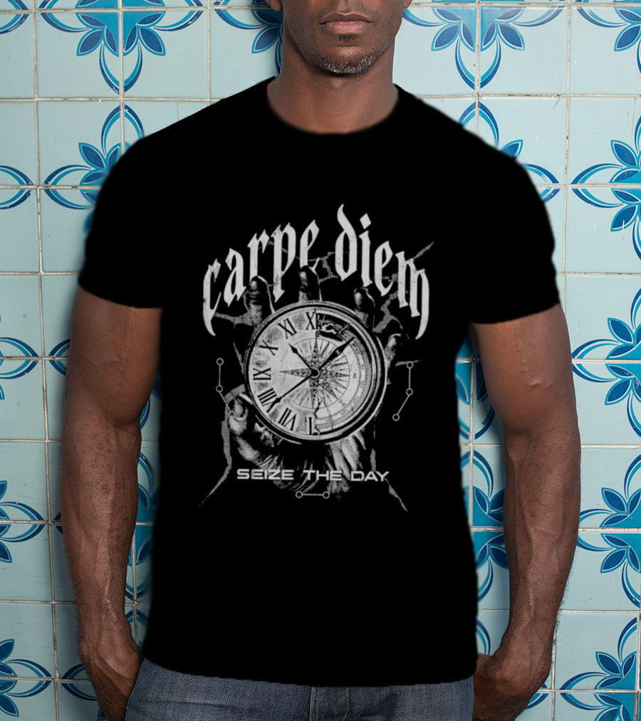 Carpe Diem Seize The Day Roman Numerals T-Shirt