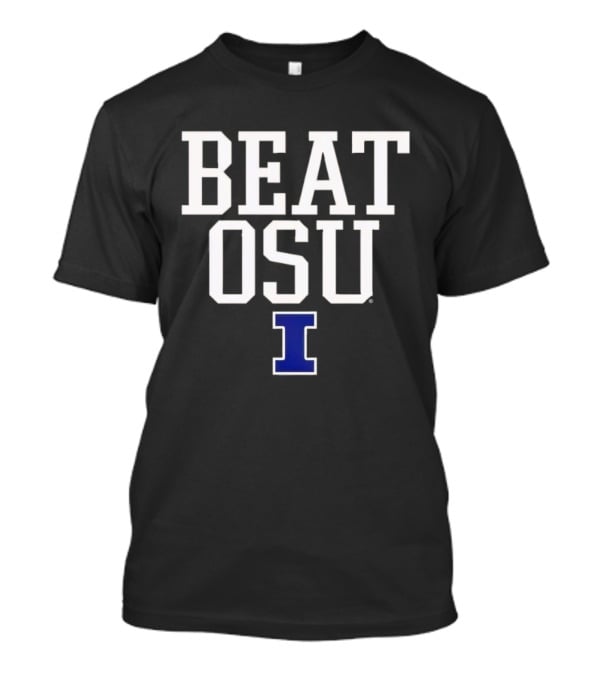 Illinois Fighting Illini Football Beat OSU Game Day Victory Spirit T-Shirt