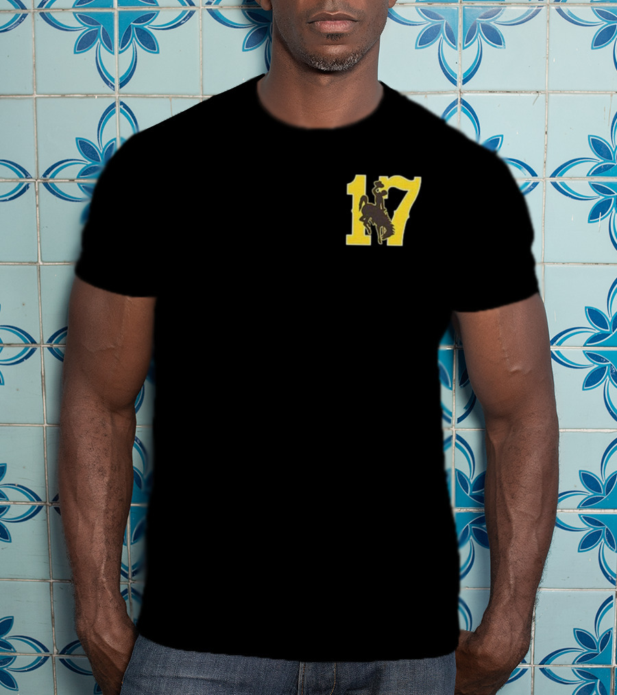 Josh Allen 17 Once A Poke Always A Poke Cowboy Logo T-Shirt