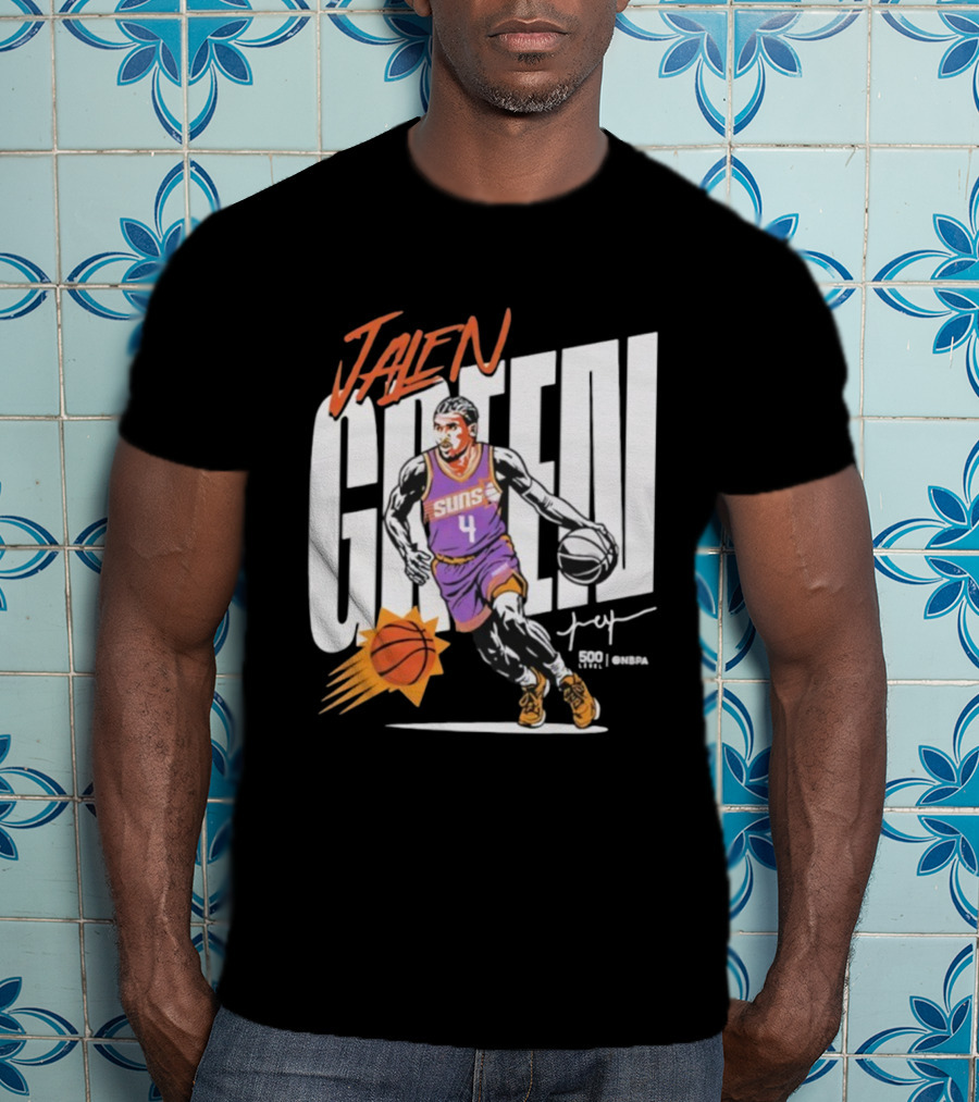 Jalen Green Suns Basketball Vector Number 4 T-Shirt