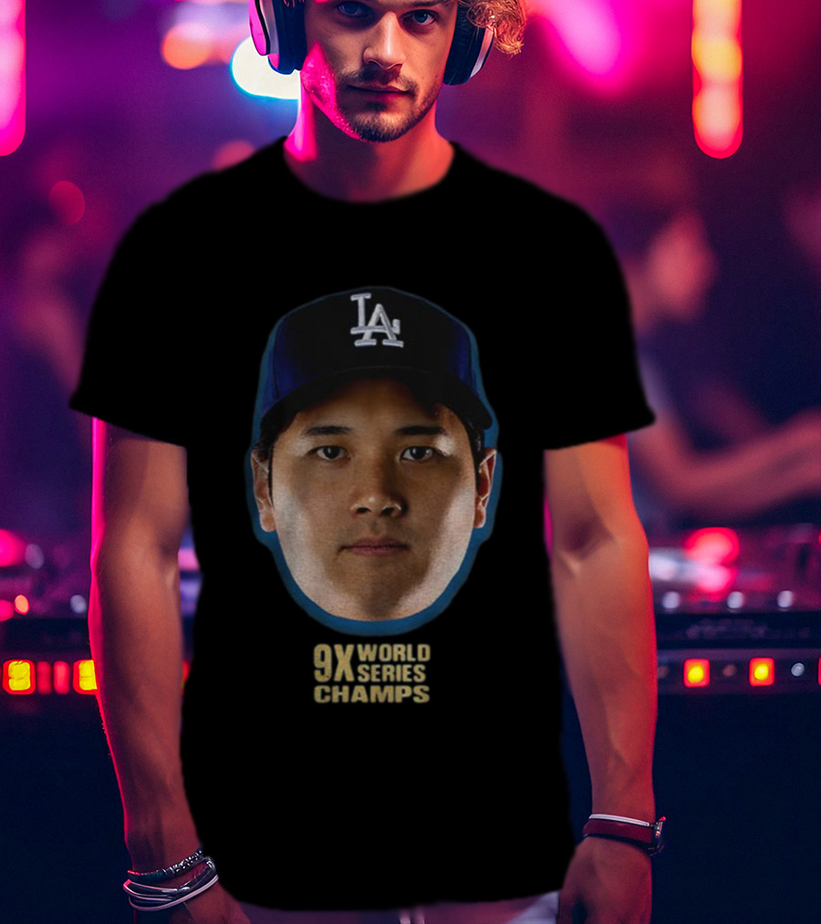 Shohei Ohtani Los Angeles Dodgers 9X World Series Champs 2025 T-Shirt