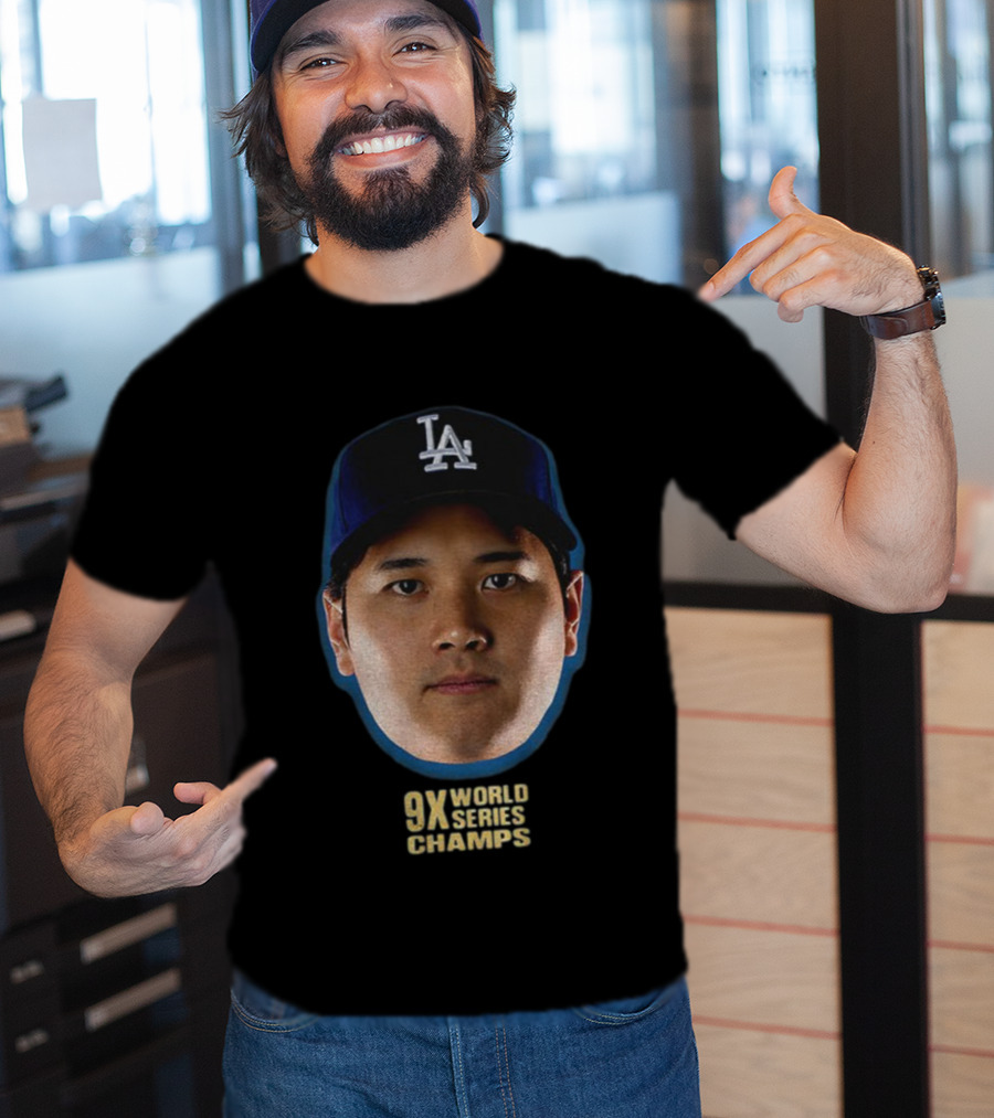Shohei Ohtani Los Angeles Dodgers 9X World Series Champs 2025 T-Shirt