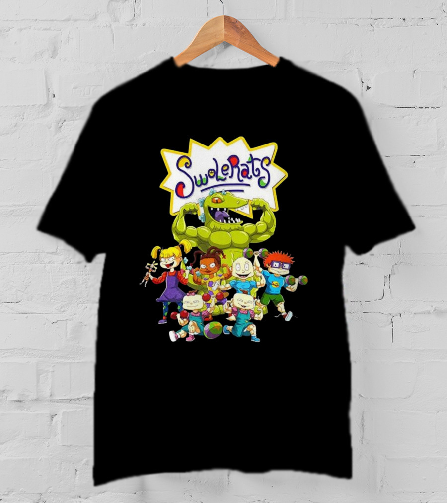 SwoleRats Rugrats Cartoon Gym Fitness Parody T-Shirt