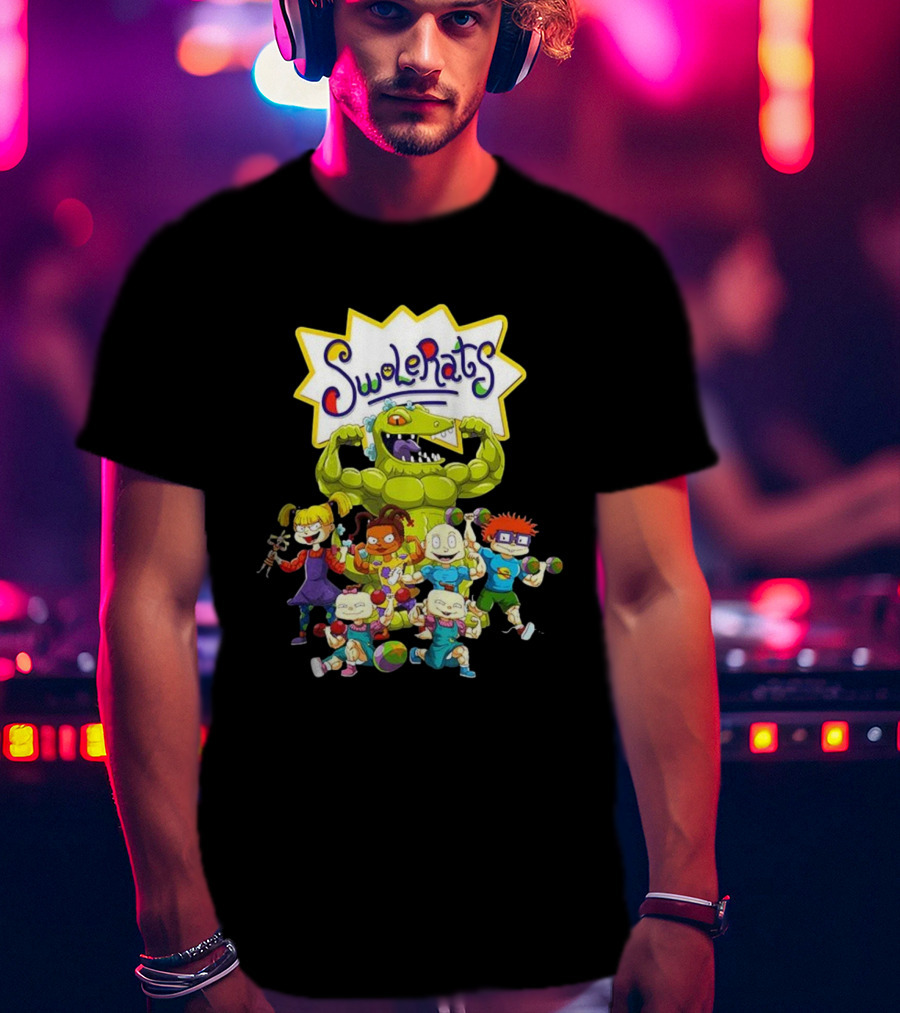SwoleRats Rugrats Cartoon Gym Fitness Parody T-Shirt