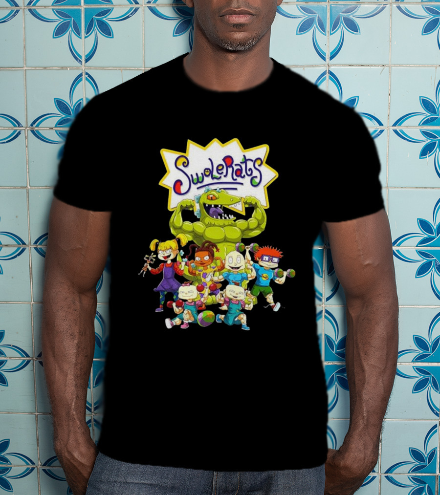 SwoleRats Rugrats Cartoon Gym Fitness Parody T-Shirt