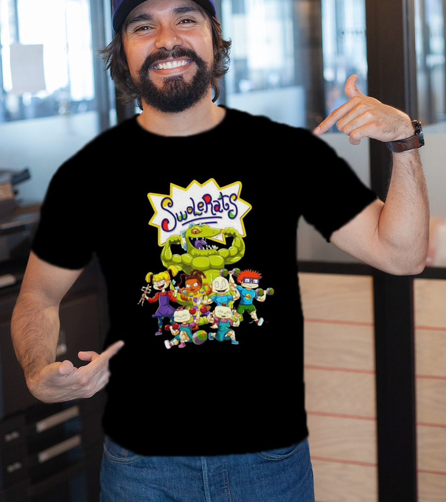 SwoleRats Rugrats Cartoon Gym Fitness Parody T-Shirt