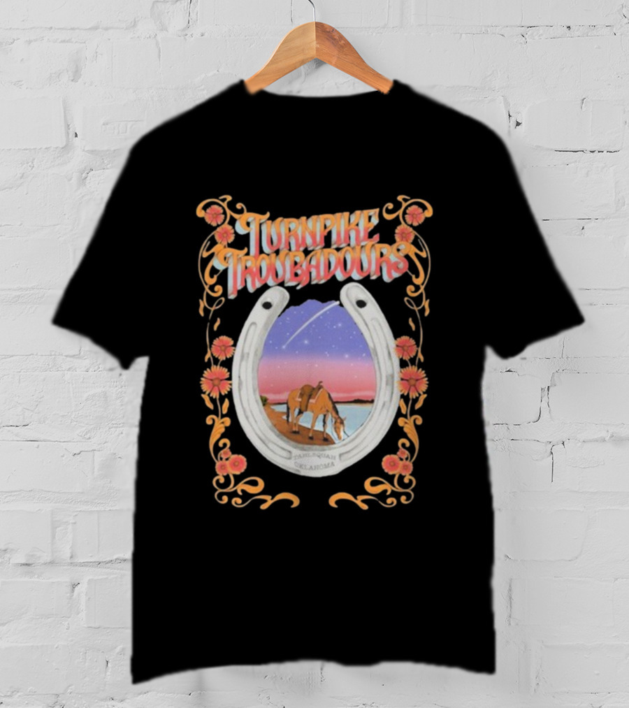 Turnpike Troubadours Washington DC Nov 7 2025 Horseshoe Oklahoma Sunset Scene T-Shirt